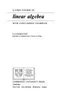 A First Course in Linear Algebra (English, A. G. Hamilton | Alan G. Hamilton)