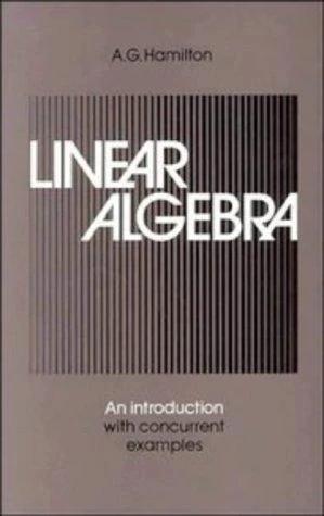 Linear Algebra (English, A. G. Hamilton)