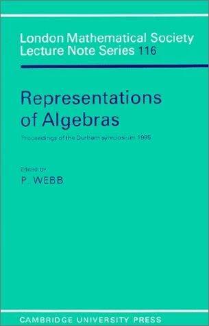 Representations of Algebras (English, P. J. Webb | P. J. Webb)