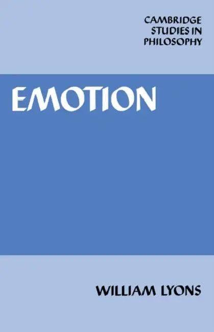 Emotion (English, Williams Lyons | Ernest Sosa | Jonathan Dancy)