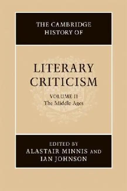 The Cambridge History of Literary Criticism (English, Alastair Minnis | Ian Johnson)