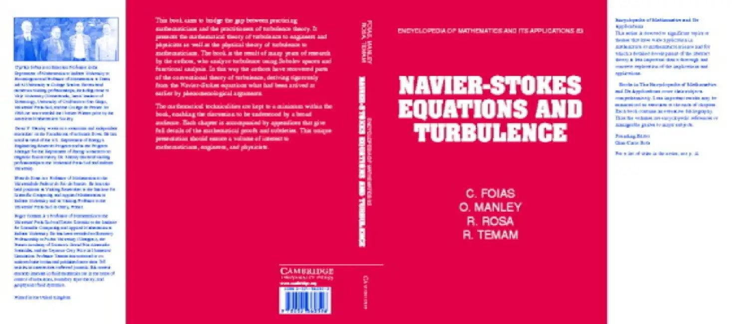 Navier-Stokes Equations and Turbulence (English, C. Foias | R. Temam | O. Manley)