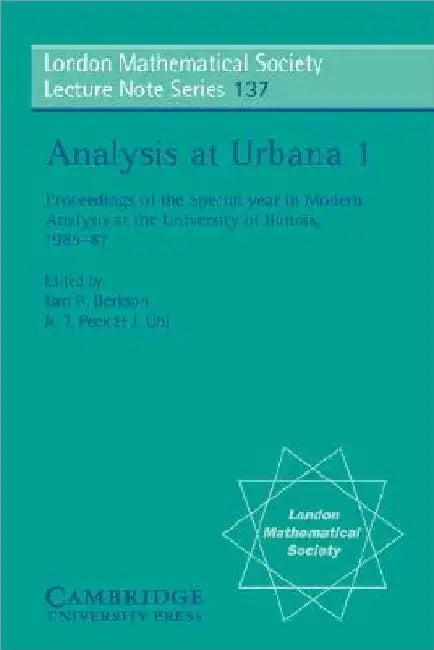 Analysis at Urbana (English, Earl R. Berkson | N. T. Peck | J. Uhl)