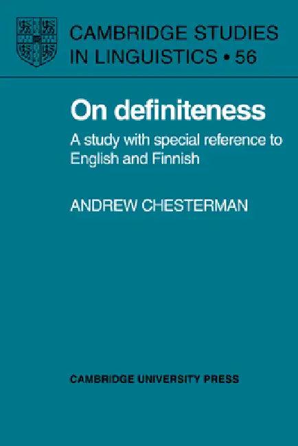 On Definiteness (English, Andrew Chesterman)