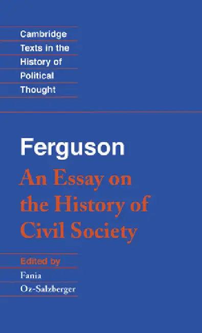 Ferguson (English, Adam Ferguson | Fania Oz-Salzberger | Raymond Geuss)