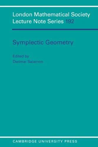Symplectic Geometry (English, Dietmar Salamon | D. A. Salamon | N. J. Hitchin)