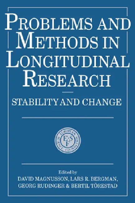 Problems and Methods in Longitudinal Research (English, David Magnusson | Georg Rudinger | Lars Bergman)
