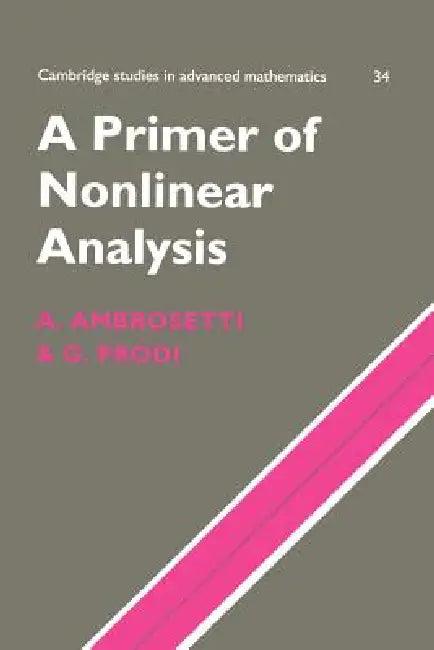 A Primer of Nonlinear Analysis (English, Antonio Ambrosetti | Giovanni Prodi)