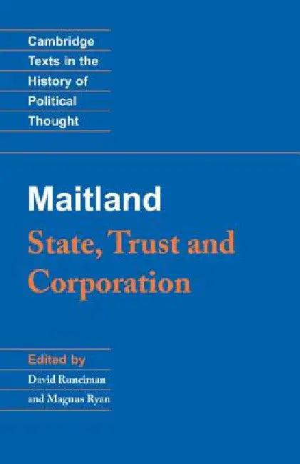 Maitland (English, F. W. Maitland | David Runciman | Magnus Ryan)