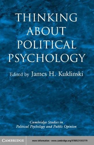 Thinking about Political Psychology (English, James H. Kuklinski | Dennis Chong)