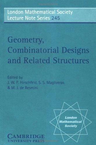 Geometry, Combinatorial Designs and Related Structures (English, J. W. P. Hirschfeld | M. J. De Resmini | S. S. Magliveras)