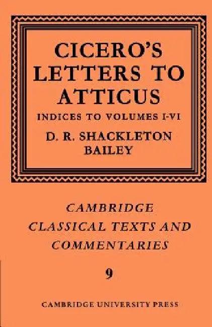 Cicero (English, Cicero | D. R. Shackleton Bailey | Marcus Tullius Cicero)