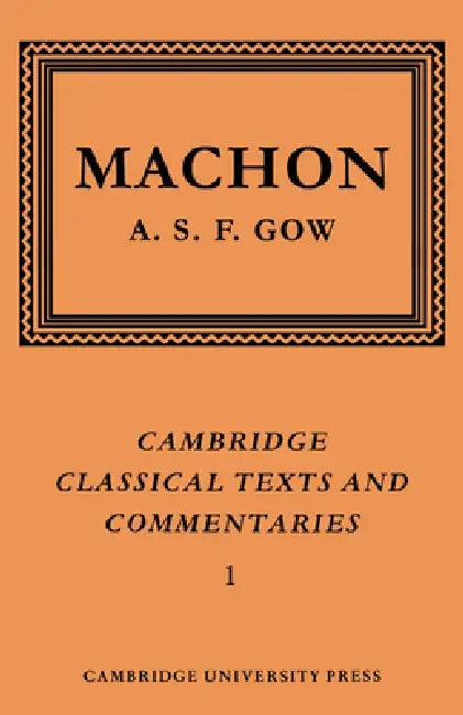 Machon (English, A. S. F. Gow | Machon | James Diggle)