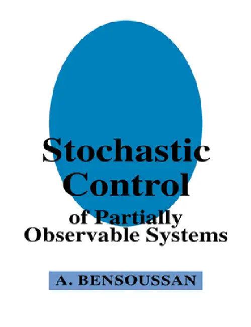 Stochastic Control of Partially Observable Systems (English, Alain Bensoussan | Bensoussan Alain)
