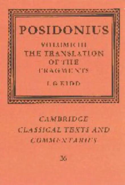 Posidonius (English, Posidonius | I. G. Kidd | Michael Reeve)