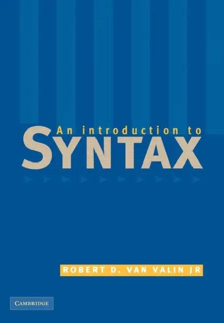 An Introduction to Syntax (English, Jr. Van Valin Robert D.)