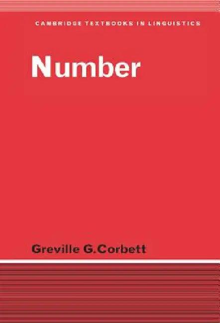 Number (English, Greville Corbett | S. R. Anderson | J. Bresnan)