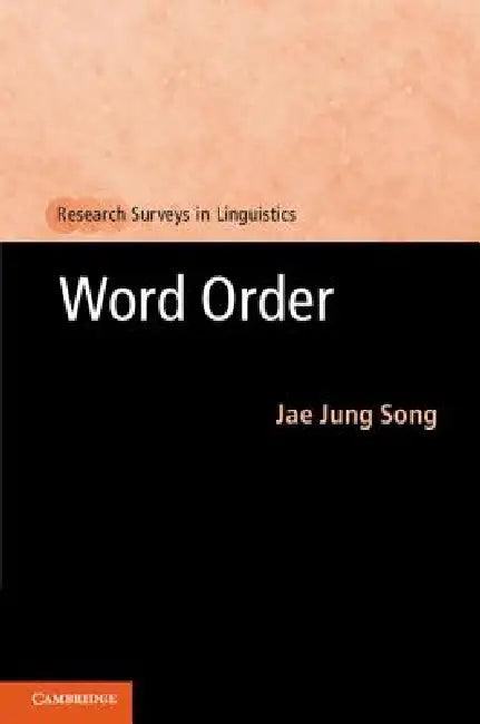 Word Order (English, Jae Jung Song)