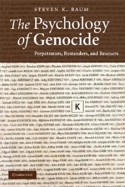 The Psychology of Genocide (English, Steven K. Baum)