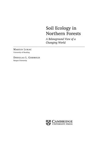 Soil Ecology in Northern Forests (English, Martin Lukac | Douglas L. Godbold)