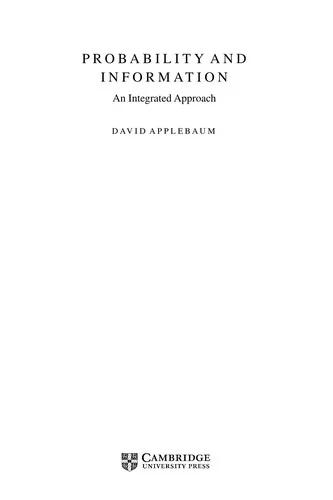 Probability and Information (English, David Applebaum)