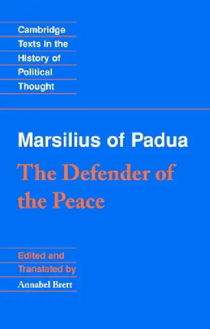 Marsilius of Padua (English, Annabel Brett)