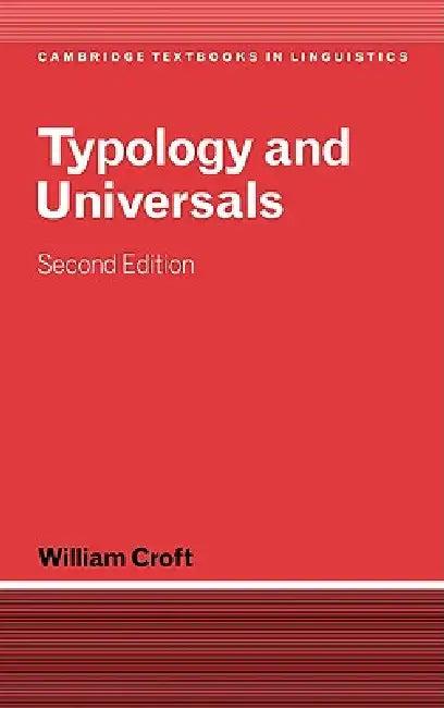 Typology and Universals (English, William Croft | S. R. Anderson | J. Bresnan)