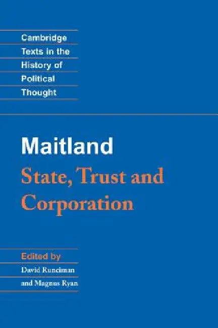 Maitland (English, F. W. Maitland | David Runciman | Magnus Ryan)