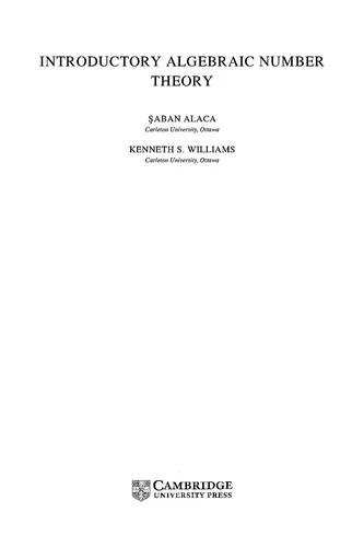 Introductory Algebraic Number Theory (English, Saban Alaca | Kenneth S. Williams)