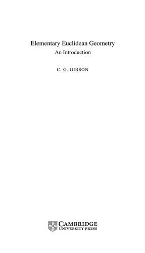 Elementary Euclidean Geometry (English, Christopher G. Gibson)