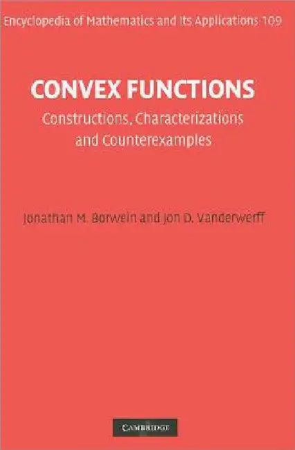 Convex Functions (English, Jonathan M. Borwein | Jon D. Vanderwerff)