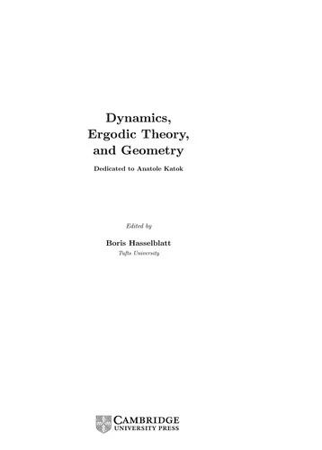 Dynamics, Ergodic Theory and Geometry (English, Boris Hasselblatt)