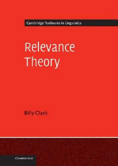 Relevance Theory (English, Billy Clark)