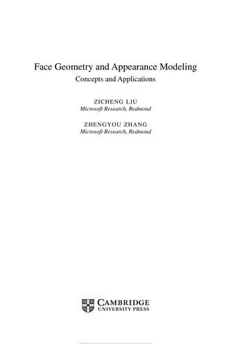 Face Geometry and Appearance Modeling (English, Zicheng Liu | Zhengyou Zhang)