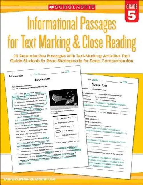 Informational Passages for Text Marking & Close Reading (English, Martin Lee | Marcia Miller)