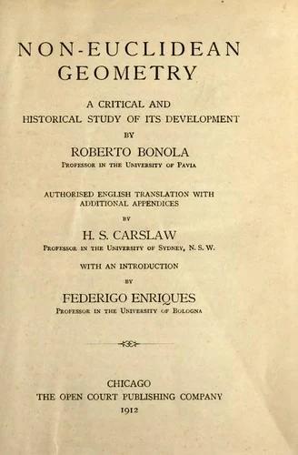Non-Euclidean Geometry (English, Roberto Bonola | H. S. Carslaw | Federigo Enriques)
