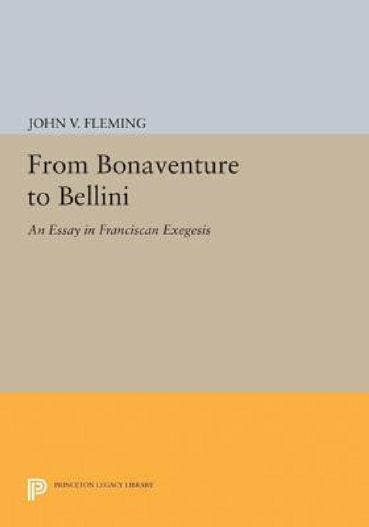 From Bonaventure to Bellini (English, John V. Fleming)