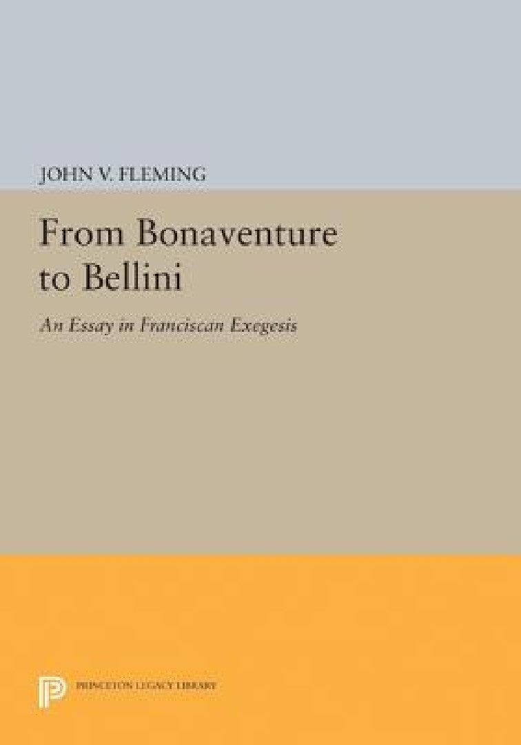 From Bonaventure to Bellini (English, John V. Fleming)