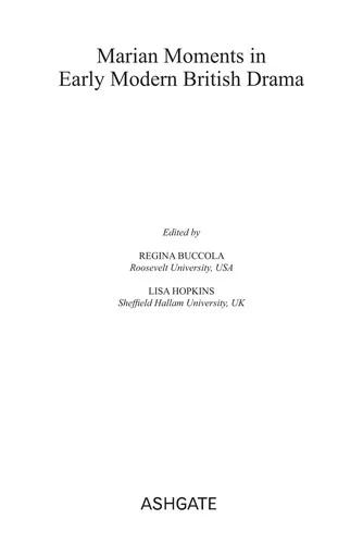 Marian Moments in Early Modern British Drama (English, Lisa Hopkins | Regina Buccola)