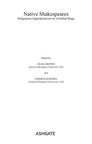 Native Shakespeares (English, Parmita Kapadia | Craig Dionne)