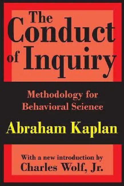 The Conduct of Inquiry (English, Abraham Kaplan)