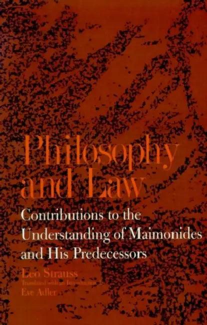 Philosophy and Law (English, Leo Strauss | Eve Adler | Eve Adler)