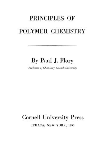 Principles of Polymer Chemistry (English, Jr. Flory Paul J.)