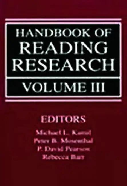 Handbook of Reading Research (English, Michael L. Kamil | Peter B. Mosenthal | P. David Pearson)
