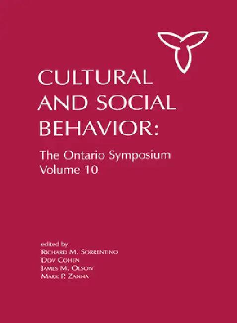 Culture and Social Behavior (English, Richard M. Sorrentino | Dov Cohen | James M. Olson)