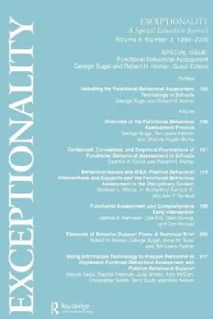 Functional Behavioral Assessment (English, George Sugai | Robert H. Horner)