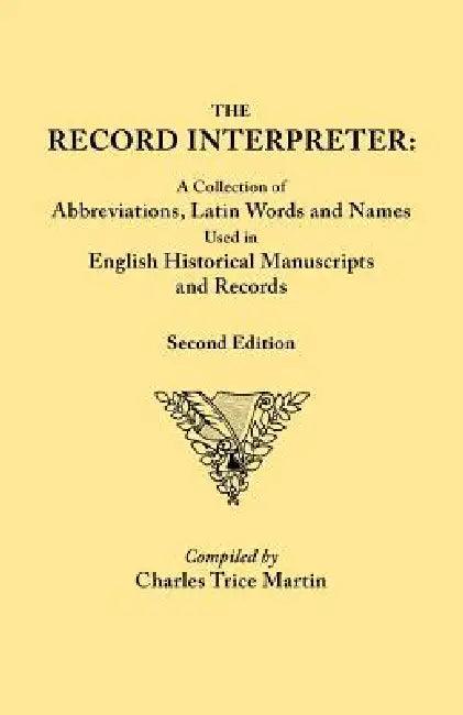 Record Interpreter (English, Charles Trice Martin)