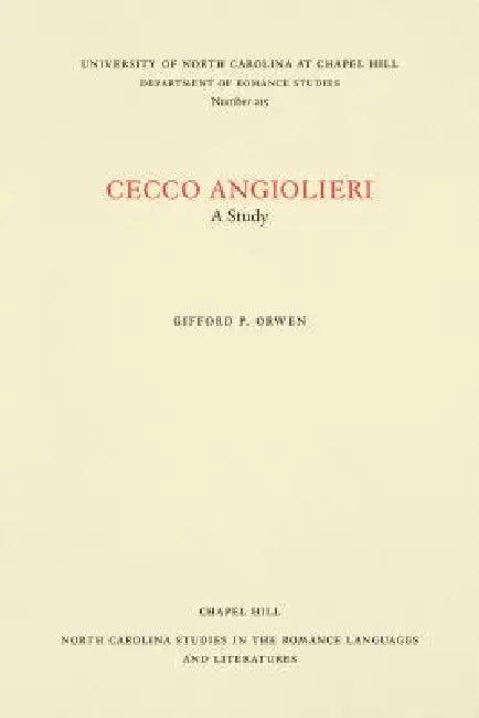 Cecco Angiolieri (English, Gifford P. Orwen)