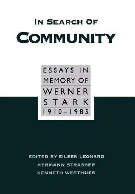 In Search of Community (English, Eileen B. Leonard | Herman Strasser)