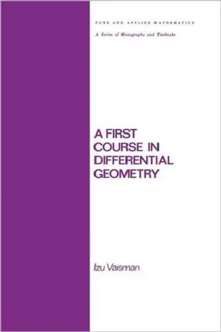 A First Course in Differential Geometry (English, Vaisman)